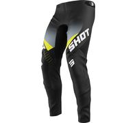 Shot Aerolite HVA Pantalons de motocross, noir-gris, taille 34 pour homme