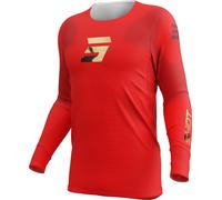 Shot Aerolite Space Maillot de motocross, rouge, taille S pour homme