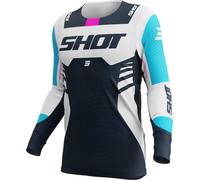 Shot Aerolite Sprint Long Sleeve Jersey Blanc,Bleu 2XL Homme