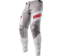 Shot Aerolite Ultima Pantalon de motocross, gris-rouge, taille 28 pour homme