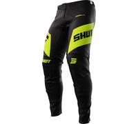 Shot Aerolite Ultima Pantalon de motocross, noir-jaune, taille 42 pour homme