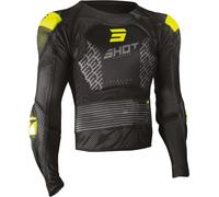 Shot Airlight 2.0 Veste protector, noir-jaune, taille XL pour homme