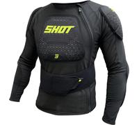 Shot Airlight Veste de protection pour enfants, noir/jaune néon, Taille L