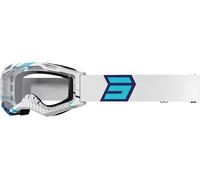 Shot Assault 2.0 Drop Lunettes de motocross, Blanc/bleu, Taille unique