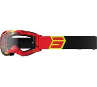Shot Assault 2.0 Drop Lunettes de motocross, noir/rouge, Taille unique