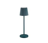 SHOT BOTLIGHTING Emma Lampe de table LED rechargeable avec variateur tactile, autonomie jusqu'à 48 h, recharge USB avec base de charge, IP54 pour intérieur, extérieur, design original en aluminium