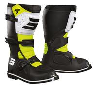 SHOT Bottes Race 2 Junior Black / White / Neon Yellow 39