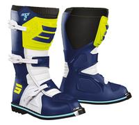 Shot Race 2 Bottes de motocross pour enfants, bleu-jaune, taille 32 pour des gamins