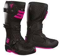 Shot Race 4 Bottes de motocross, noir-rose, taille 45 pour homme