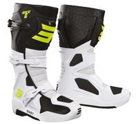 Bottes MX SHOT RACE 6 noir-blanc-jaune fluo 45
