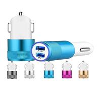 Shot Case - Double Adaptateur Prise Allume Cigare USB pour Vivo Xplay 5 Elite Smartphone 2 Ports Voiture Chargeur Universel Couleurs (Couleur Bleu)