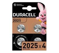 SHOT CASE - DURACELL Spéciale Piles type bouton CR 2025 Lot de 4