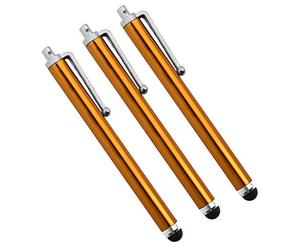 Shot Case - Grand Stylet x3 pour IPHONE 7 Plus Smartphone Tablette Ecrire Universel Lot de 3 (Couleur Or)