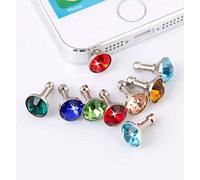 Shot Case - Lot x5 Cache Prise Jack Diamant pour Vivo Xplay 5 Elite Smartphone Tablette Anti-Poussiere 3.5 Bijou Bouchon Universel