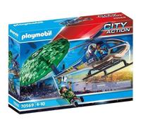 SHOT CASE - PLAYMOBIL - 70569 - Police Hélicoptere de police et parachutiste