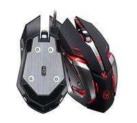 Shot Case - Souris Gamer Metal pour PC ASUS ROG avec Fil USB LED Gaming Universelle Filaire Capteur Optique 6 Boutons