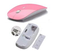 Shot Case - Souris Ultra Plate pour MACBOOK Air Apple sans Fil USB Universelle Capteur Optique 3 Boutons Couleurs (Couleur Rose)