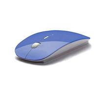 Shot Case - Souris Ultra Plate pour PC COMPAQ sans Fil USB Universelle Capteur Optique 3 Boutons Couleurs (Couleur Bleu)