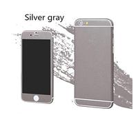 Shot Case - Sticker Autocollant IPHONE 6 Plus / 6S Plus Integral Apple Effet Cuir Avant/Arriere (Couleur Gris)
