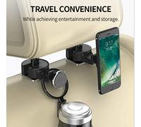 Shot Case - Support Voiture Appuie Tête pour Samsung Galaxy Tab 4 Smartphone Tablette Magnetique Arriere Enfant Aimant Universel 360 Rotatif