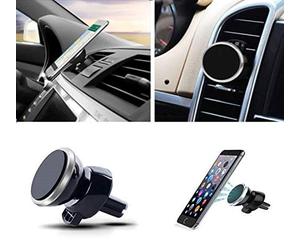 Shot Case - Support Voiture Magnetique pour IPHONE X Aimant Noir Ventilateur Universel 360 Rotatif