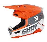 Shot Furious League Casque de motocross, blanc-orange, taille XS pour homme