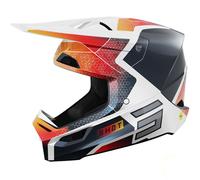 Shot Race Phaser Casque de motocross, blanc-rouge-bleu, taille S pour homme