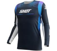 Shot Contact Apex Maillot de motocross, bleu, Taille L