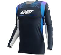 Shot Race Gear Contact Apex Long Sleeve Jersey Bleu XS Homme