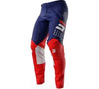 Shot Contact Camo 2.0 Pantalon de motocross, bleu/rouge, Taille 26