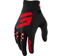 Shot Contact Gants de motocross, noir/rouge, Taille 12