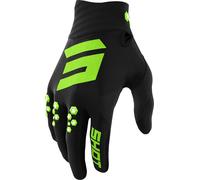 Shot Contact Gants de motocross, noir/vert, Taille 12