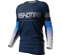 Shot Contact Indy Maillot de motocross, bleu, taille S pour homme