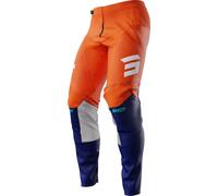 Shot Contact Iron Pantalons de motocross, Orange/Bleu, Taille 34