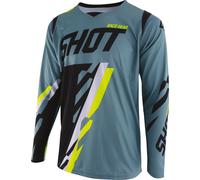 SHOT CONTACT SCORE Maillot kaki-jaune fluo XXL