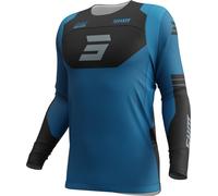 Shot Race Gear Contact Shield Long Sleeve Jersey Bleu M Homme