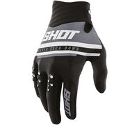 Shot Contact Shining Gants de Motocross, noir, Taille 8