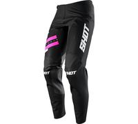 SHOT CONTACT SHINING LADY pantalon noir-rose 36