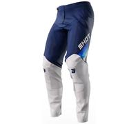 Shot Contact Tracer Pantalon de motocross, blanc-bleu, taille 28 pour homme