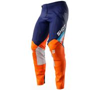 Shot Contact Tracer Pantalon de motocross, Orange/Bleu, Taille 30