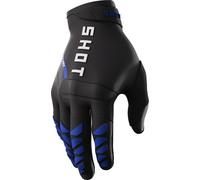 Shot Core Gants de motocross, noir-bleu, taille XL pour homme