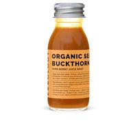 Shot de Jus d'Argousier 100% Bio 12 x 60 ml - Soutient l'Immunité et Stimule l'Énergie - Riche en Vitamine C, Bêta-carotène et Oméga-7 - Directement de la Ferme en Europe - Non Dilué