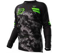 Shot Devo Army Maillot de motocross, noir/vert, Taille L