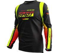 Shot Devo Block Maillot de motocross, jaune, taille L pour homme
