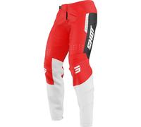 Shot Devo League Pantalons de motocross, noir-blanc-rouge, taille 30 pour homme