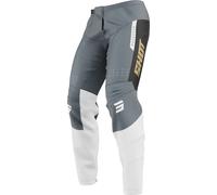 Shot Devo League Pantalons de motocross, noir-gris-blanc, taille 32 pour homme