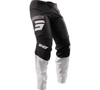 Shot Devo Reflex Pantalon de motocross, Noir/Blanc, Taille 28