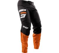 Shot Devo Reflex Pantalon de motocross, noir/orange, Taille 32
