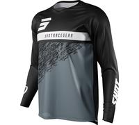 Shot Devo Roll Maillot de motocross, Noir/Blanc, Taille S