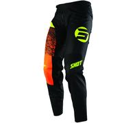 Shot Devo Roll Pantalon de motocross pour enfants, noir-orange, taille 4/5 pour des gamins